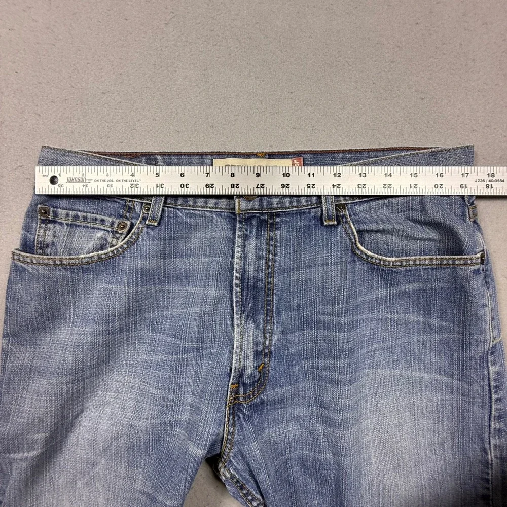 Y2K Levis Regular Fit Straight Leg Medium Wash Denim Blue Jeans Mens W36 L30